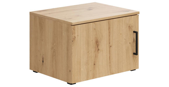 AUFSATZSCHRANK 50/35/40 cm  - Schwarz/Eiche Artisan, MODERN, Holzwerkstoff/Kunststoff (50/35/40cm) - Carryhome