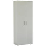 SCHUHSCHRANK  in 80/200/38 cm  - Schwarz/Weiß, Basics, Holzwerkstoff/Kunststoff (80/200/38cm) - Moderano