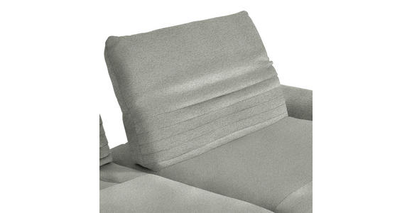 ECKSOFA  in Chenille Hellgrau  280/170-195 cm  - Hellgrau/Schwarz, Design, Textil/Metall (280/170-195cm) - Dieter Knoll