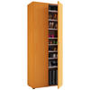 SCHUHSCHRANK Buchefarben  - Buchefarben/Schwarz, Design, Holzwerkstoff/Kunststoff (71/180/39cm) - MID.YOU