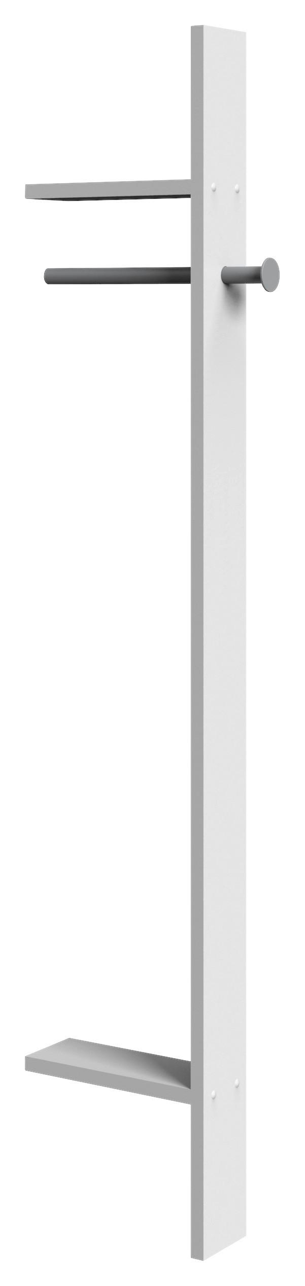 GARDEROBENPANEEL 32/179/12 cm  - Weiß, KONVENTIONELL (32/179/12cm) - Carryhome