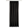 FERTIGVORHANG black-out (lichtundurchlässig)  - Schwarz, Basics, Textil (140/245cm)