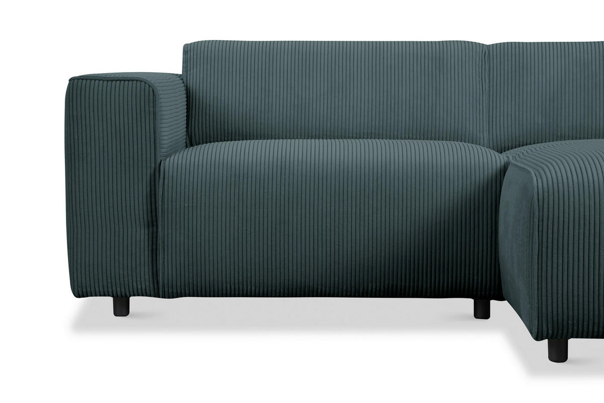 HÖRNSOFFA i manchester blå  - blå/svart, Design, textil/plast (234/161cm) - Livetastic