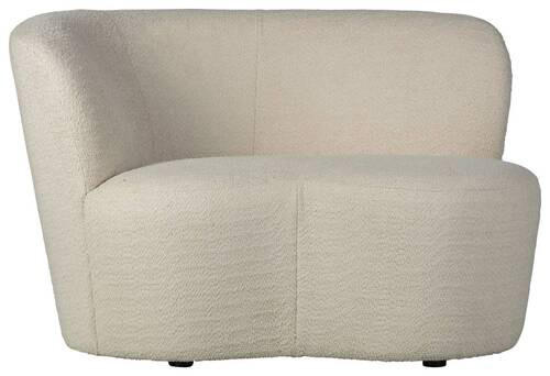 1,5-SITZER Bouclé Creme  - Creme/Schwarz, Design, Kunststoff/Textil (112/73/80cm) - Ambia Home