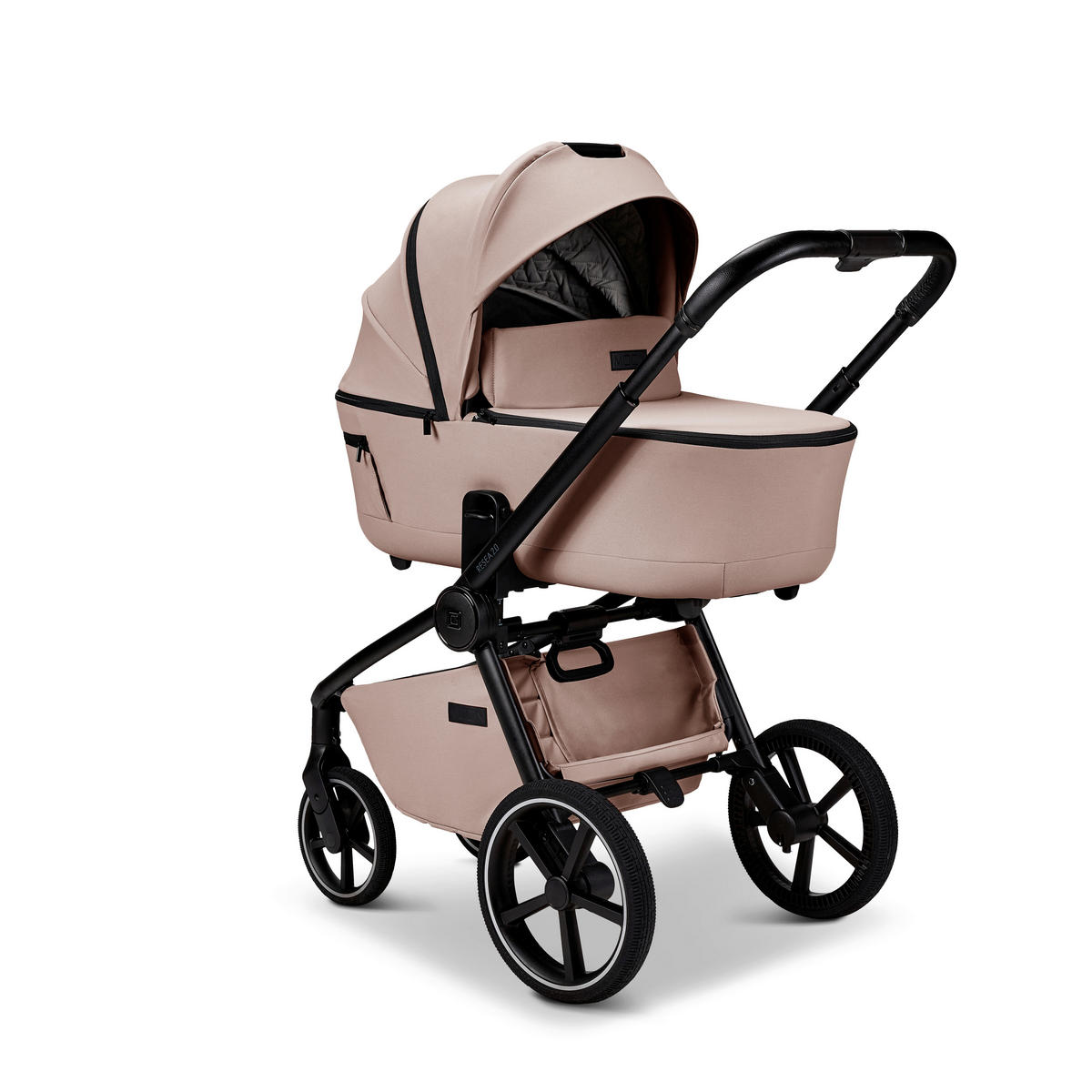 KOMBIKINDERWAGEN  Resea 2.0  Sand  - Sandfarben/Schwarz, Basics, Textil (96/57/114cm) - Moon