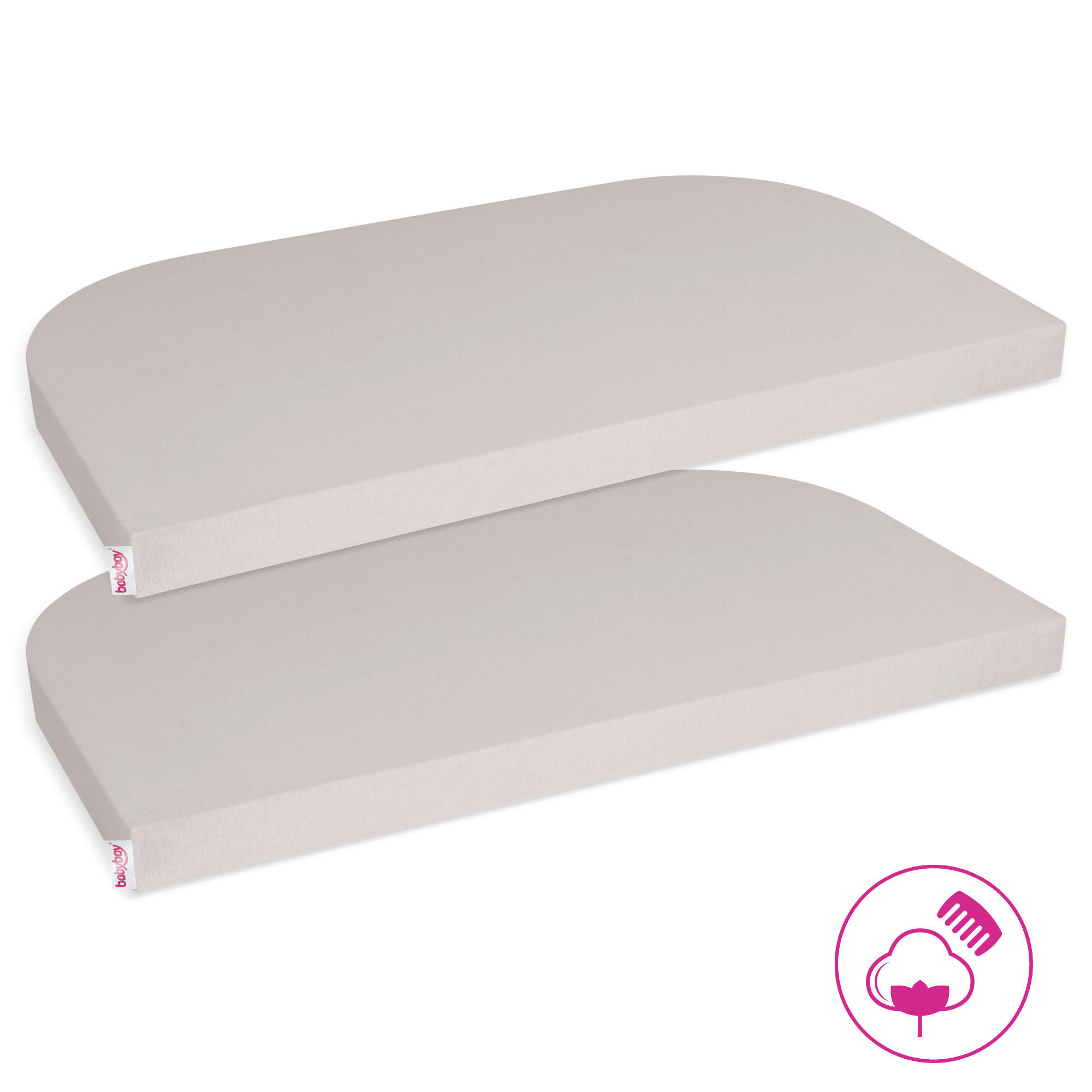 KINDERSPANNLEINTUCH 89/50/5 cm  - Beige, Basics, Textil (89/50/5cm) - Babybay
