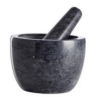 MORTELSET 12/9 cm   - svart, Basics, sten (12/9cm)