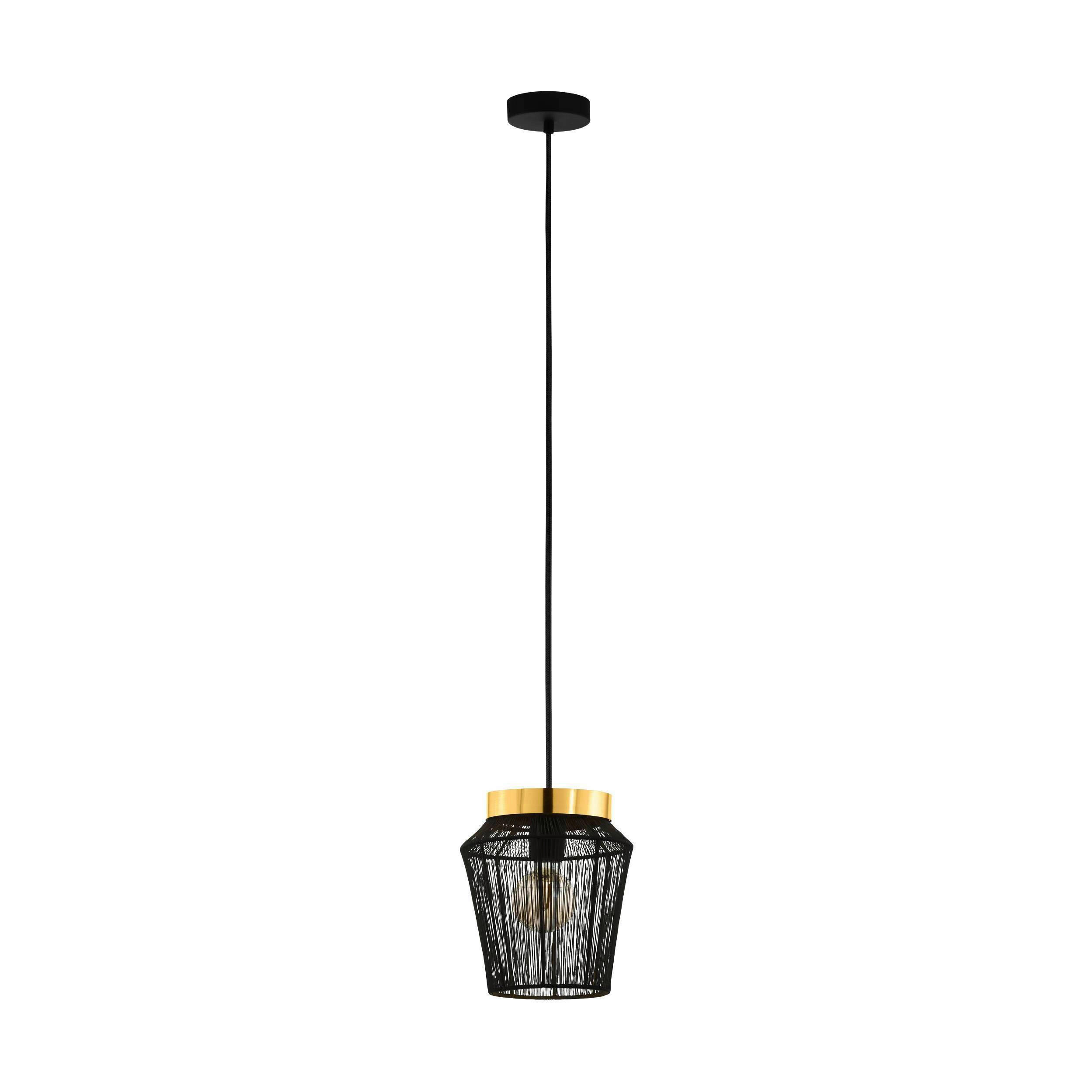 VISEČA SVETILKA  Escandidos 22/110/22 cm           E27 - zlate barve/črna, Trend, kovina (22/110/22cm)