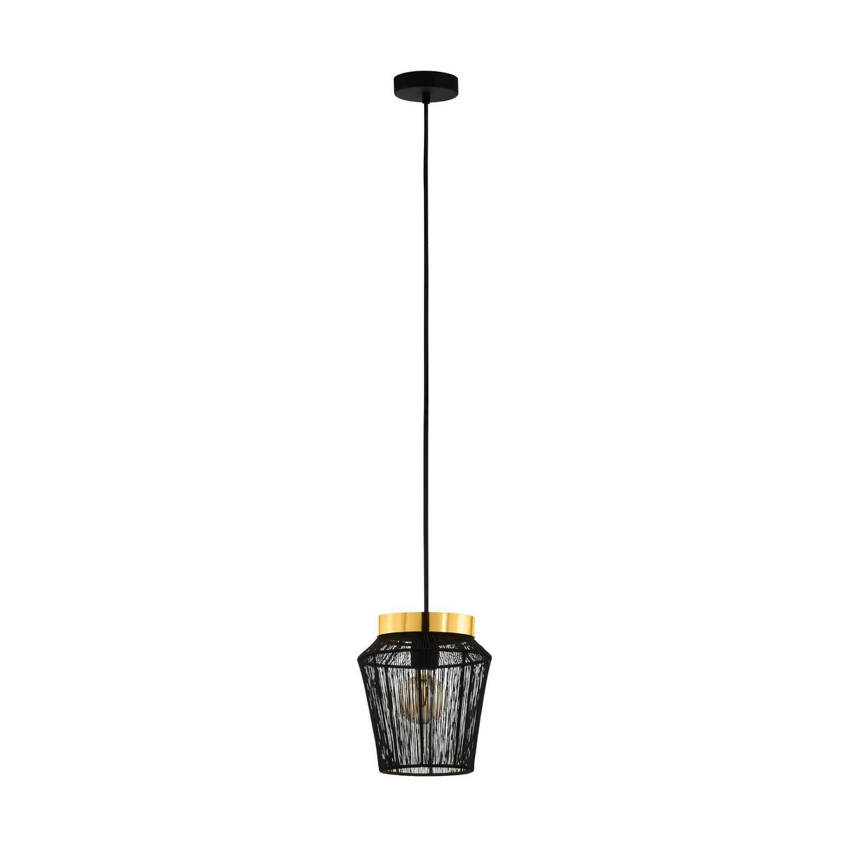 VISEČA SVETILKA  Escandidos 22/110/22 cm           E27 - zlate barve/črna, Trend, kovina (22/110/22cm)