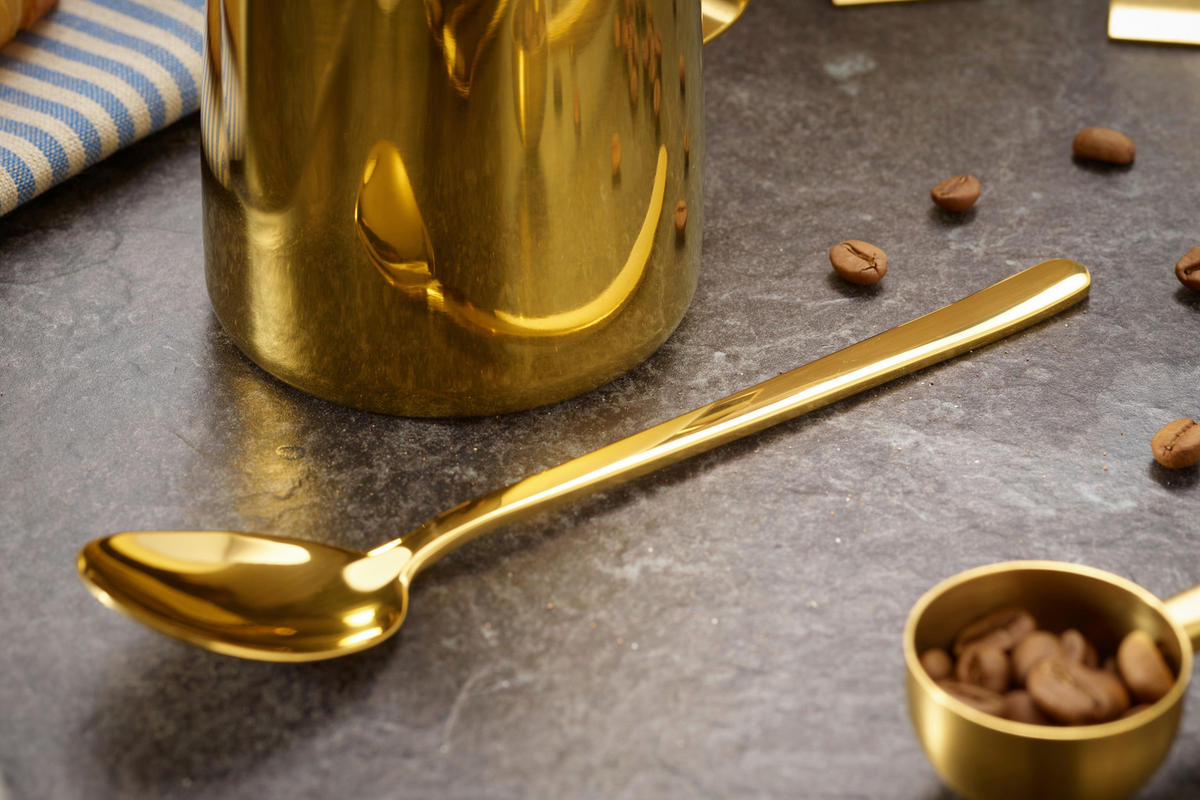 KAFFEESET Goldfarben 23-teilig  - Goldfarben, Basics, Metall - Echtwerk