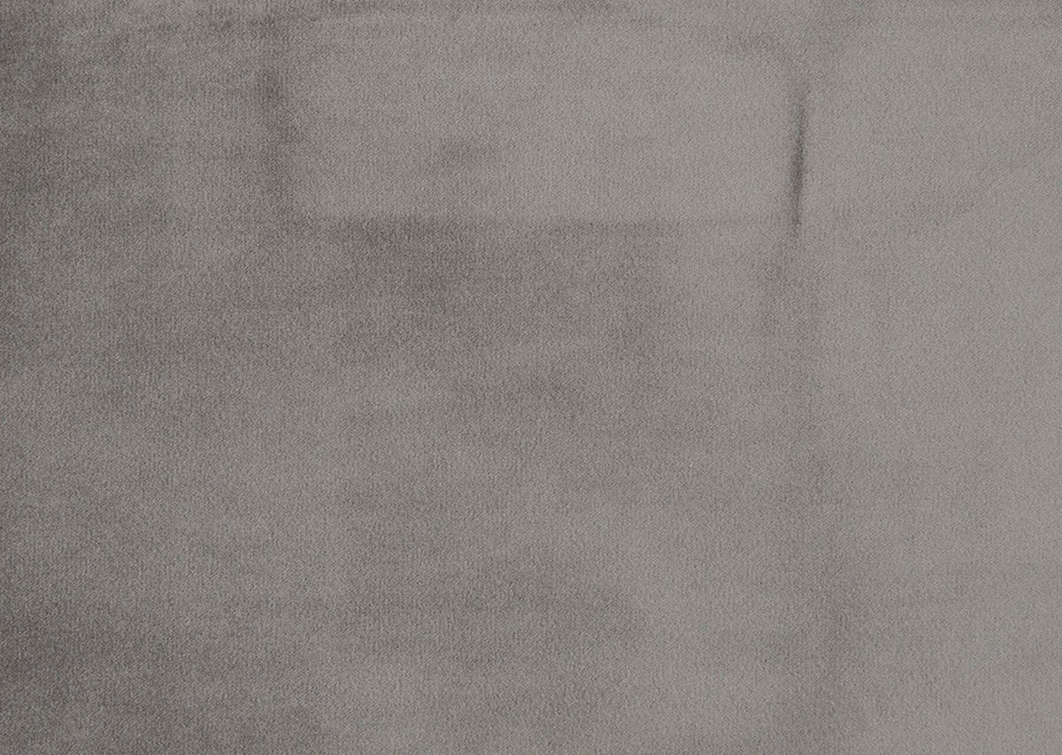 ECKSOFA in Velours Silberfarben  - Silberfarben/Schwarz, Design, Textil/Metall (253/177cm) - Dieter Knoll