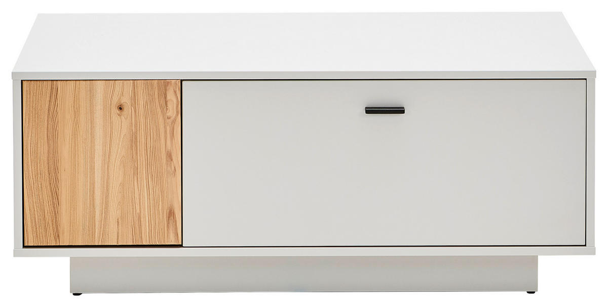 COUCHTISCH Esche massiv 110/65/45,5 cm rechteckig Eschefarben, Hellgrau  - Eschefarben/Anthrazit, KONVENTIONELL, Holz/Holzwerkstoff (110/65/45,5cm) - Hom`in