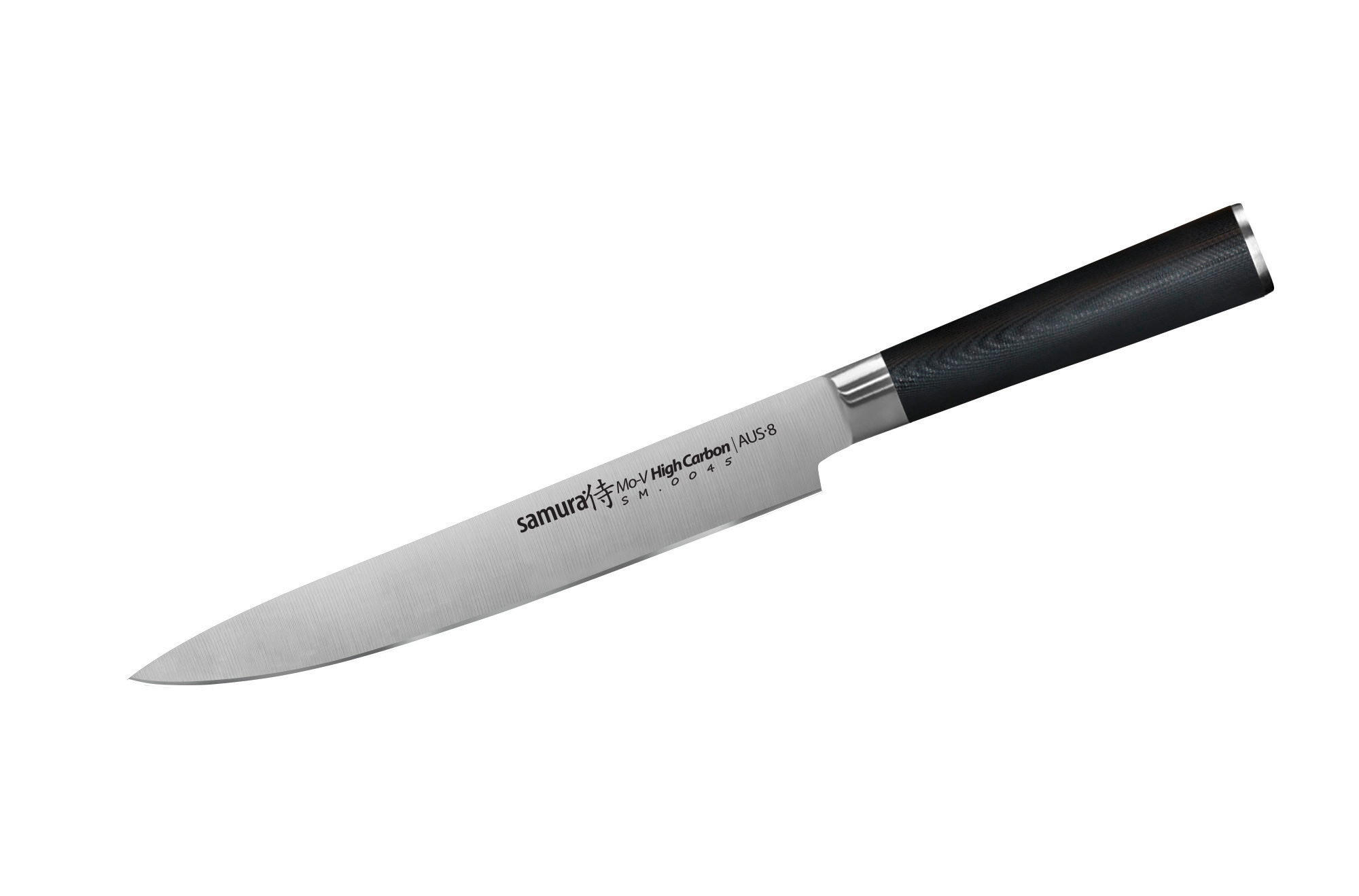 KUHINJSKI NOŽ  MO-V 37,2/3,9/2,8 cm           nerjaveče jeklo - srebrne barve/črna, Basics, kovina/leseni material (37,2/3,9/2,8cm) - Samura
