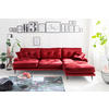 ECKSOFA Eckteil  TOKIO-2S.REC Dunkelrot  - Dunkelrot, MODERN, Holz/Textil (275/157cm) - MID.YOU