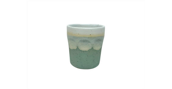 ESPRESSOTASSE 80 ml  - Beige/Grün, Trend, Keramik (6,1cm) - Landscape