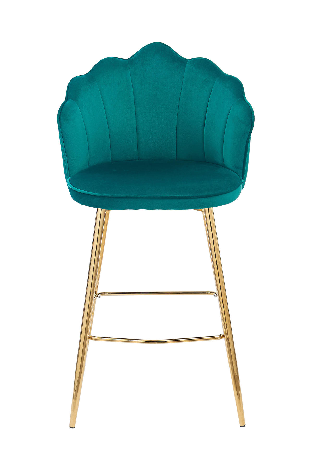 BARHOCKER-SET in Grün  - Goldfarben/Grün, MODERN, Textil/Metall (52/100/54cm) - Livetastic