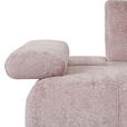 SCHLAFSOFA Chenille Rosa  - Schwarz/Rosa, KONVENTIONELL, Kunststoff/Textil (235-255/80/116-138cm) - Carryhome