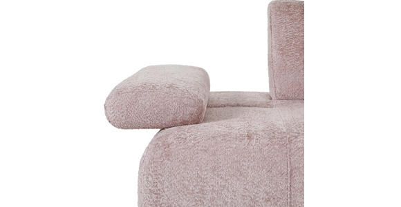 SCHLAFSOFA Chenille Rosa - Schwarz/Rosa, KONVENTIONELL, Kunststoff/Textil (235-255/80/116-138cm) - Carryhome