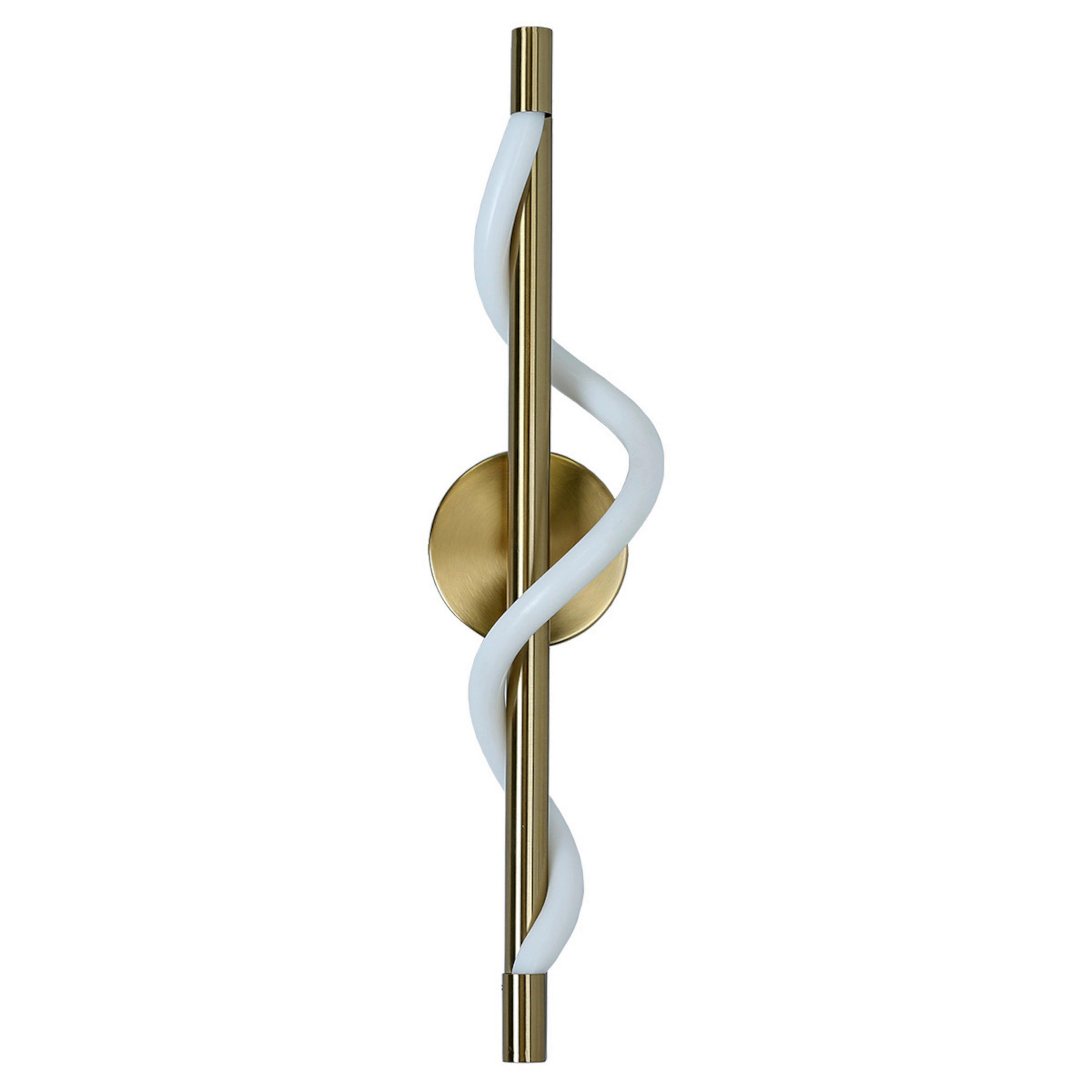LED-WANDLEUCHTE Meleca  14.5/60/12 cm  - Goldfarben, Design, Metall (14.5/60/12cm)