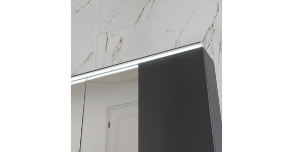 BADEZIMMER  in 207 cm  - Graubraun/Eschefarben, MODERN, Glas/Holz (207cm) - Novel