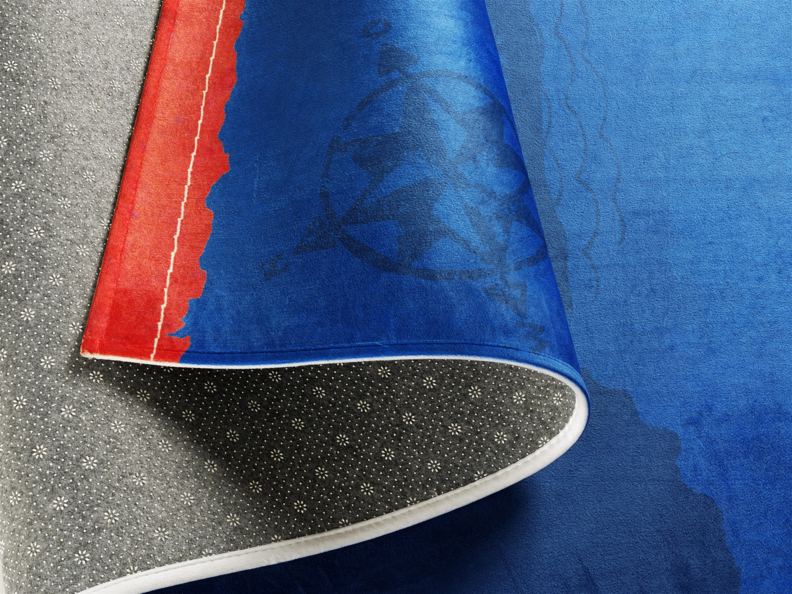 KINDERTEPPICH 140/200 cm Captn Sharky - Blau/Rot, Trend, Kunststoff/Textil (140/200cm)