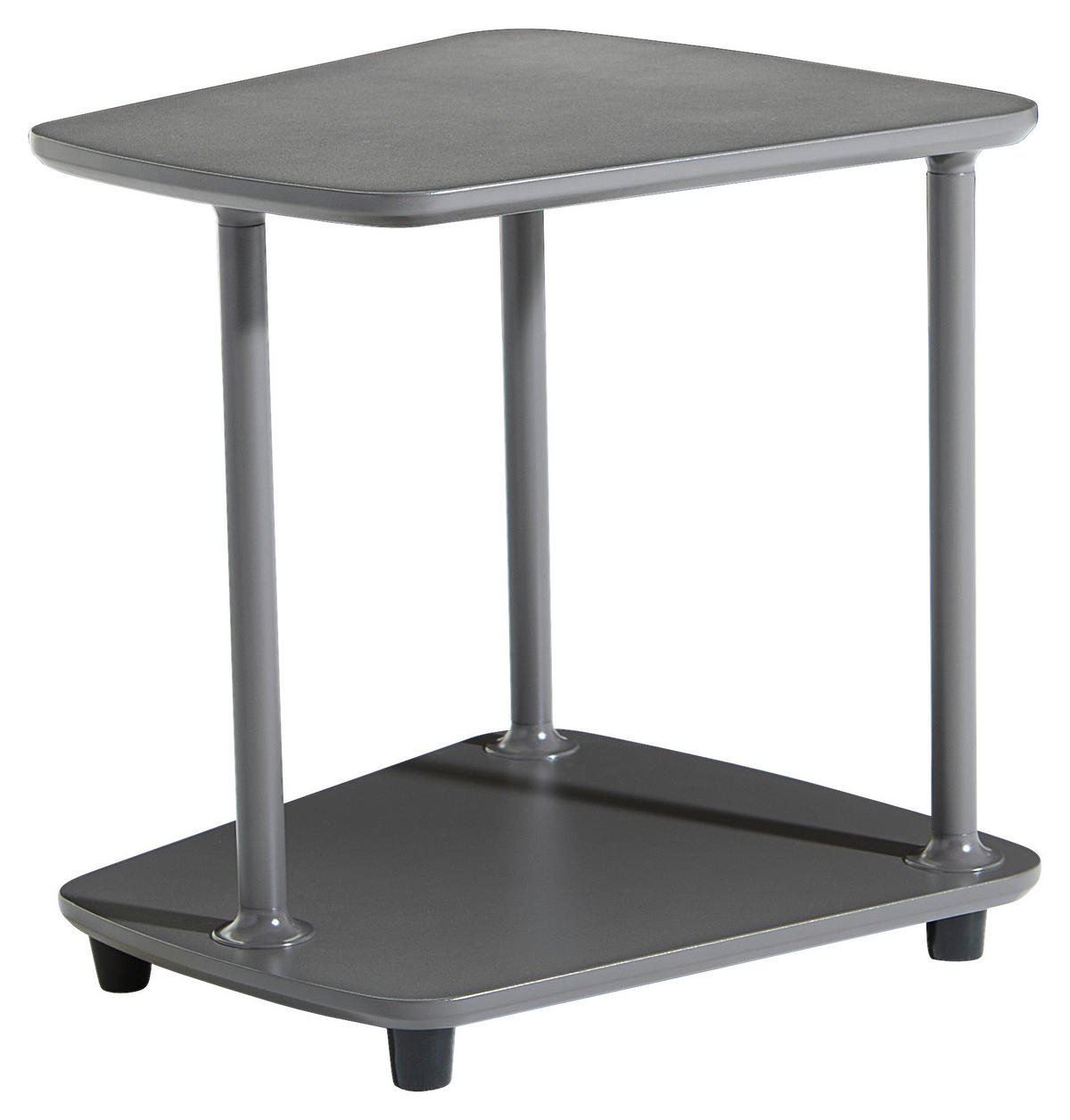 BEISTELLTISCH in Metall, Holzwerkstoff 38/28/41 cm  - Graubraun, Basics, Holzwerkstoff/Metall (38/28/41cm) - Xora