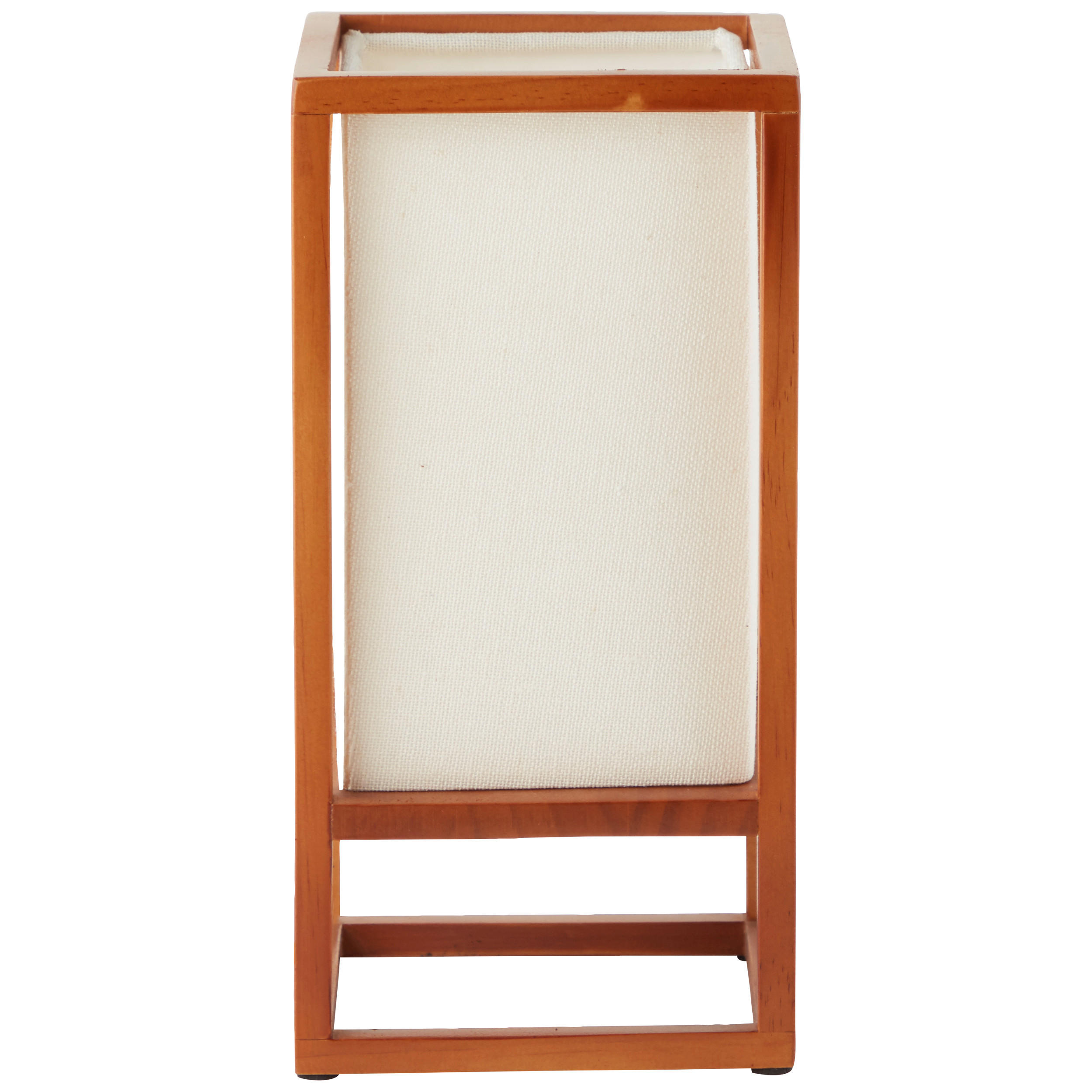 TISCHLEUCHTE - Weiss/Naturfarben, Natur, Holz/Textil (25/12,5/12,5cm) - Brilliant