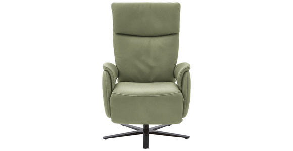 RELAXSESSEL in Textil Hellgrün - Schwarz/Hellgrün, Design, Textil/Metall (70/117/85cm) - Dieter Knoll