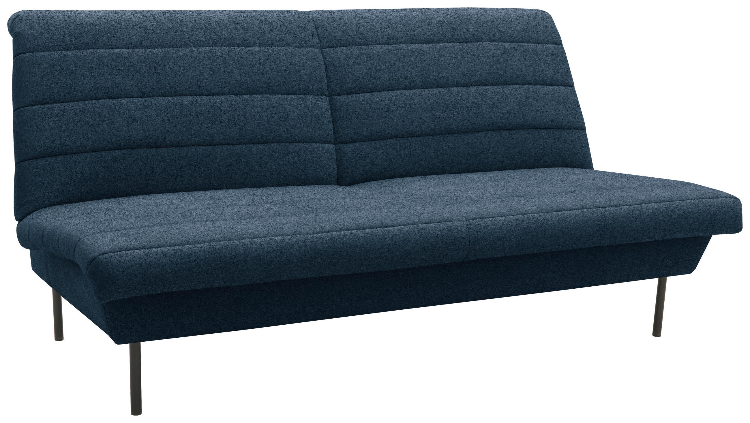 2-SITZER-SOFA Dunkelblau - Schwarz/Dunkelblau, Design, Textil/Metall (185/92/103cm) - LOOKS by W.Joop