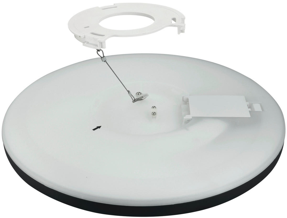LED-PANEEL  - Schwarz, Basics, Kunststoff (33/2,5cm)