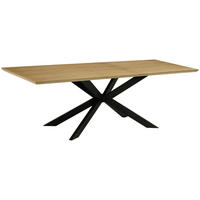 ESSTISCH 180-230/90/76 cm Echtholz, Nachbildung  Holz, Metall, Holzwerkstoff ausziehbar rechteckig Schwarz, Eichefarben  - Eichefarben/Schwarz, MODERN, Holz/Holzwerkstoff (180-230/90/76cm) - P & B