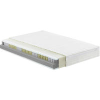 TASCHENFEDERKERNMATRATZE 140/200 cm Höhe ca. 23 cm  - Weiß, KONVENTIONELL, Textil (140/200cm) - Sleeptex