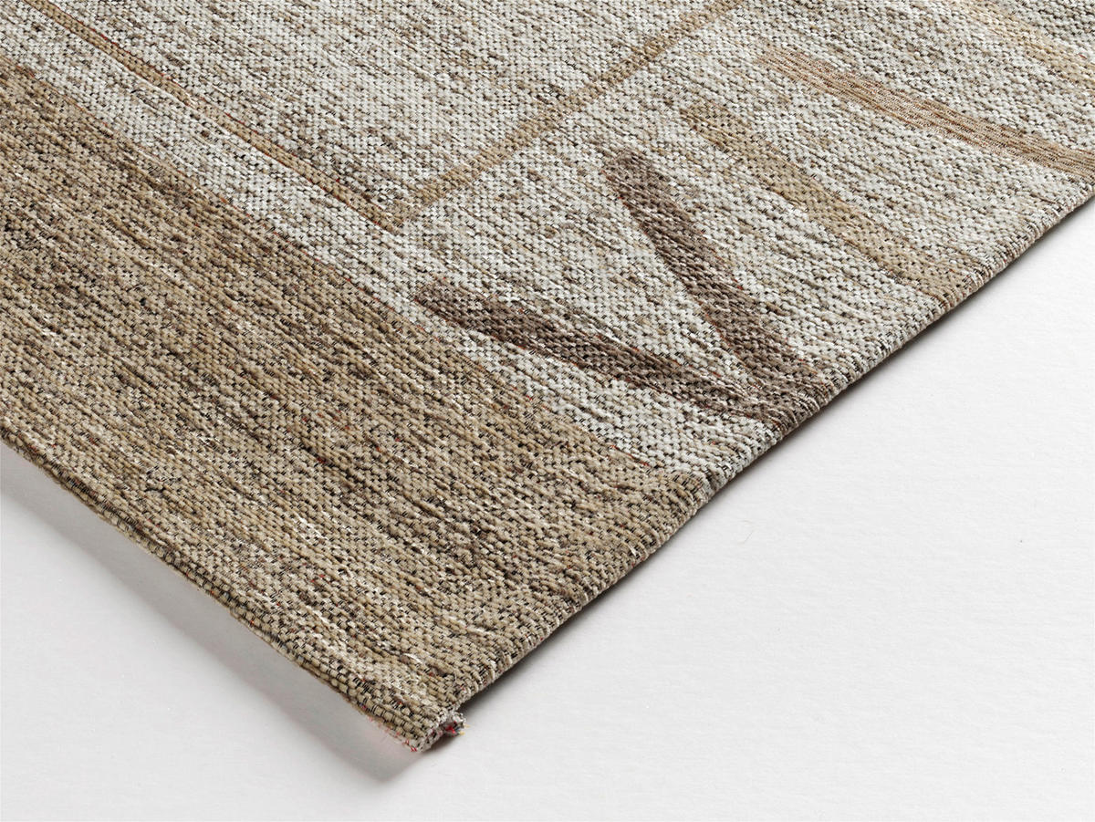 FLACHWEBETEPPICH  Wohnzimmer 120/180 cm Alanis Border Champagner rechteckig  - Champagner, Basics, Textil (120/180cm) - Novel