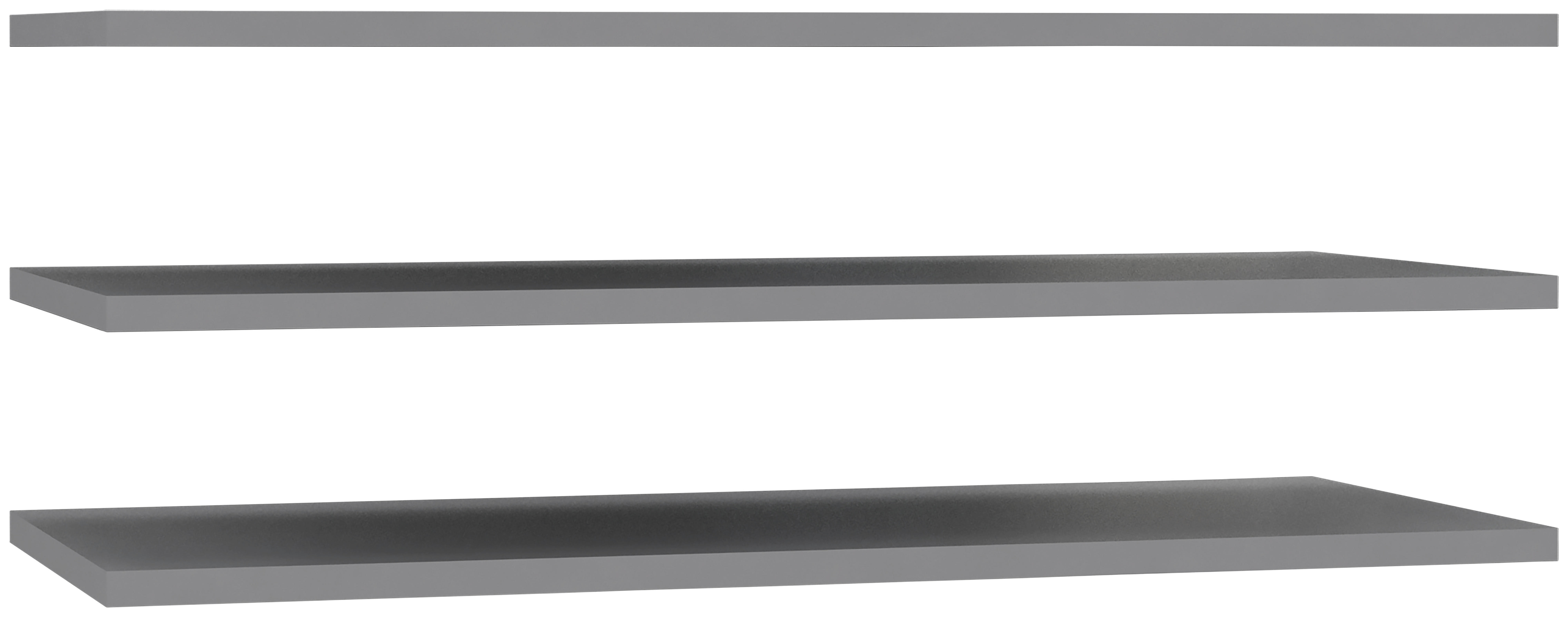 EINLEGEBODENSET 3-teilig Grau  - Grau (97,8/42/1,5cm) - Carryhome