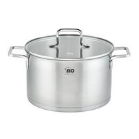 FLEISCHTOPF Topas 5,6 L  - Transparent/Silberfarben, Basics, Glas/Metall (24cm) - ELO