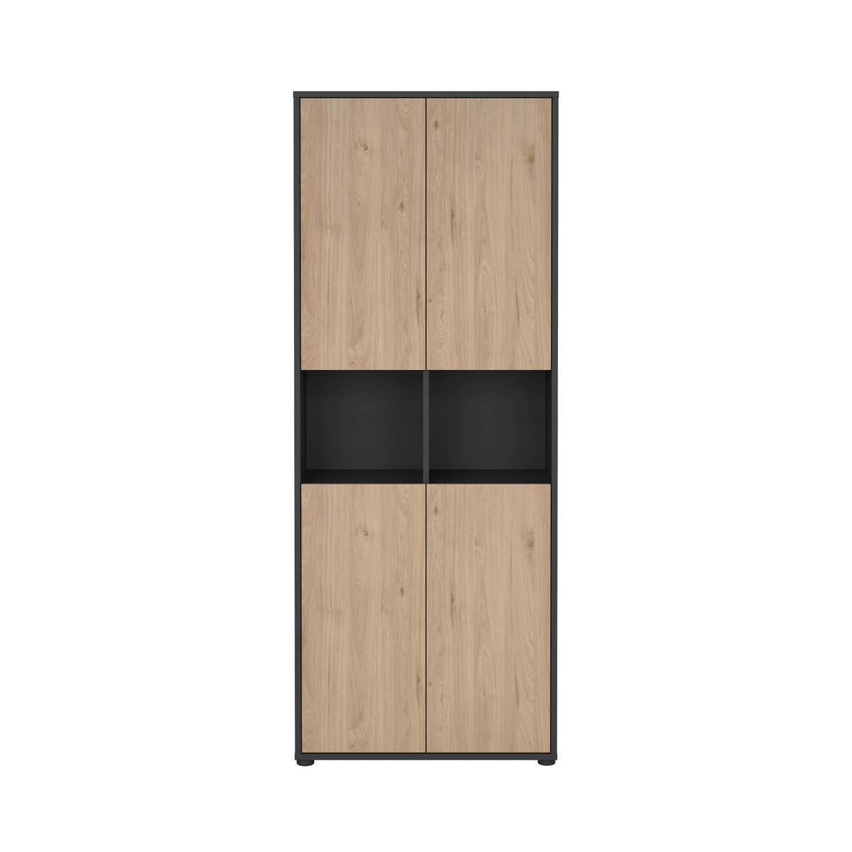 ORMAR ZA DOKUMENTE  siva, boje hrasta  - siva/boje hrasta, Moderno, drvni materijal (79,6/207,7/34,3cm) - MID.YOU
