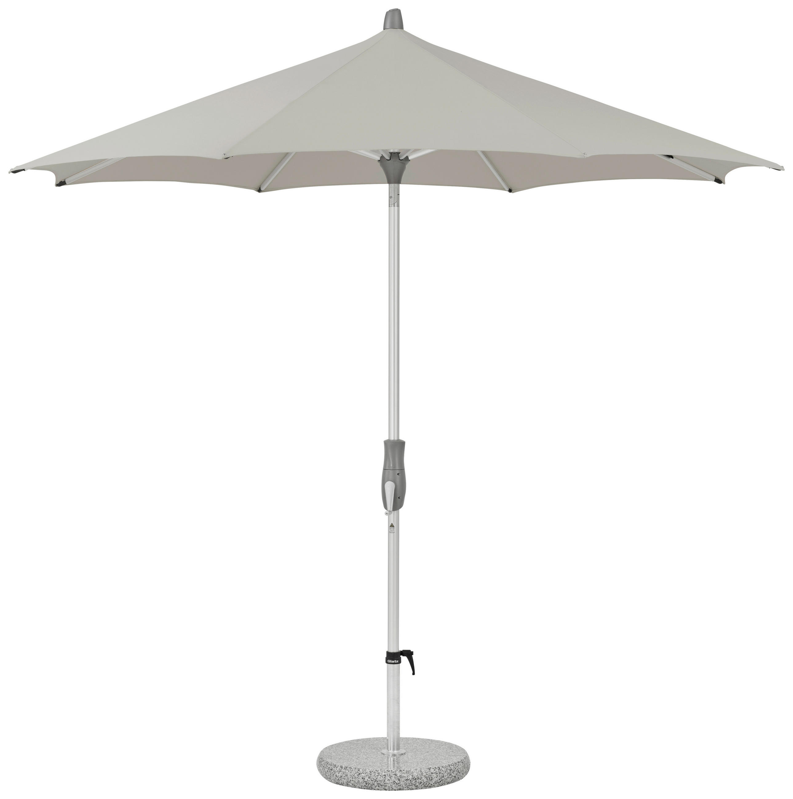 SONNENSCHIRM   - Silberfarben, Konventionell, Metall - Glatz