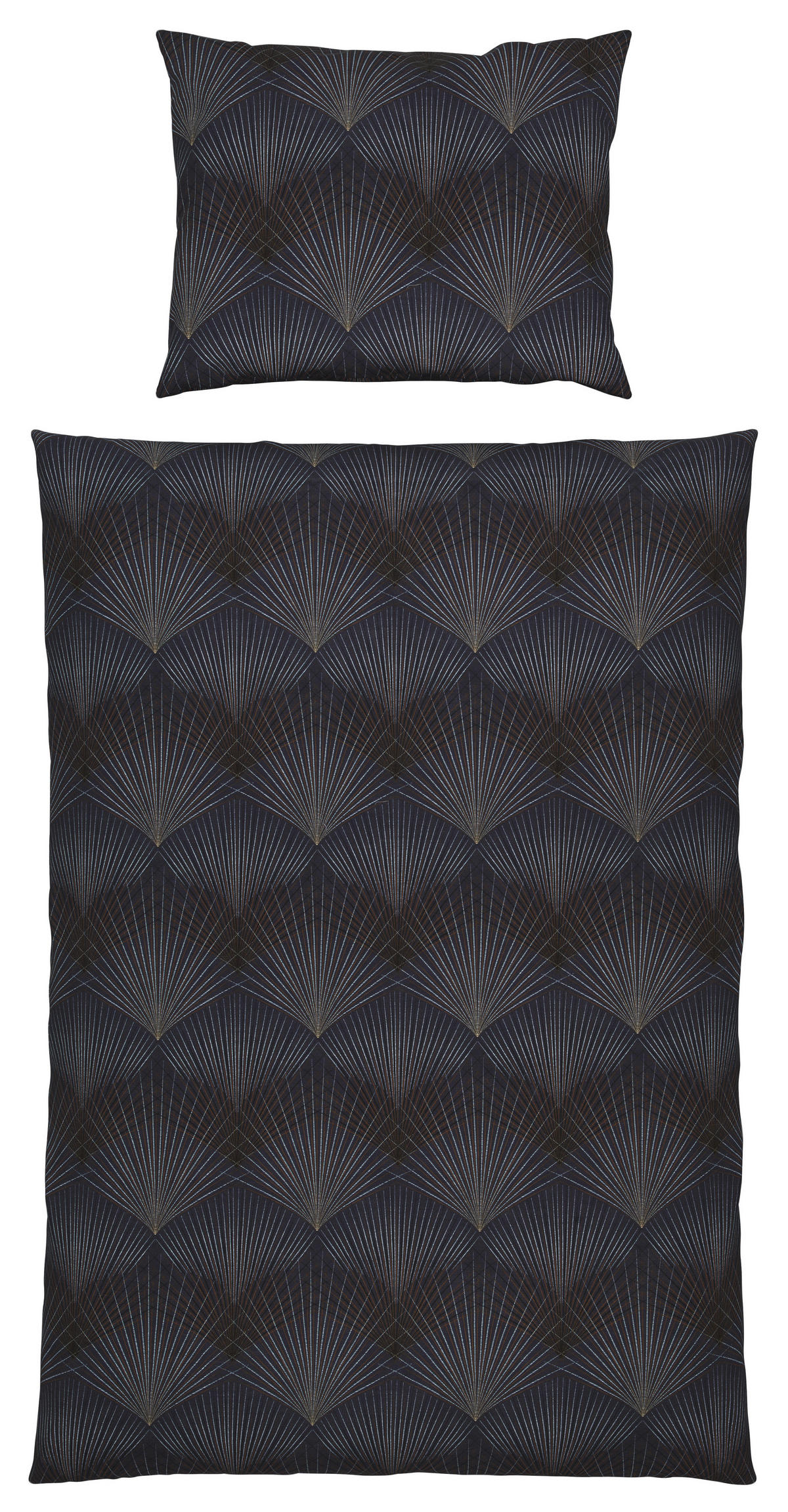 BETTWÄSCHE Satin 140/200 cm  - Aubergine, Design, Textil (140/200cm) - Estella