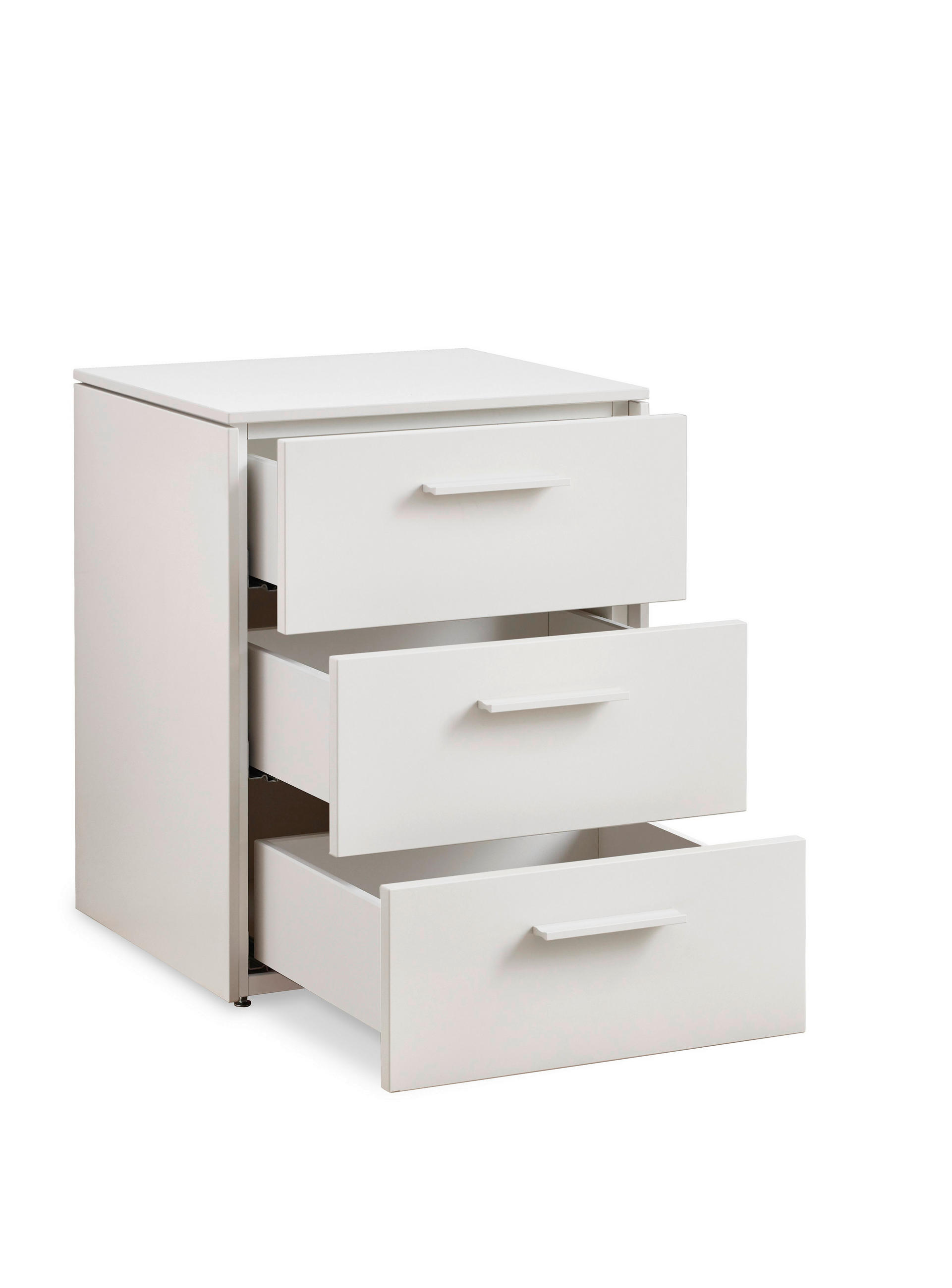 NACHTSCHRANK 47,5/60,9/42,4 cm  - Anthrazit/Weiß, Design, Holzwerkstoff/Metall (47,5/60,9/42,4cm) - Novel