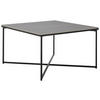 COUCHTISCH 80/45/80 cm quadratisch Grau, Schwarz  - Schwarz/Grau, Design, Keramik/Metall (80/45/80cm) - Livetastic