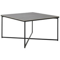 COUCHTISCH 80/45/80 cm quadratisch Grau, Schwarz  - Schwarz/Grau, Design, Keramik/Metall (80/45/80cm) - Livetastic