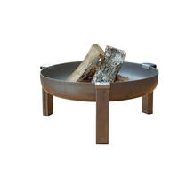 FEUERSCHALE SVENSKAV BASIC XXL 2058  - Edelstahlfarben/Rostfarben, Basics, Metall (63/63/28cm) - Ambia Garden