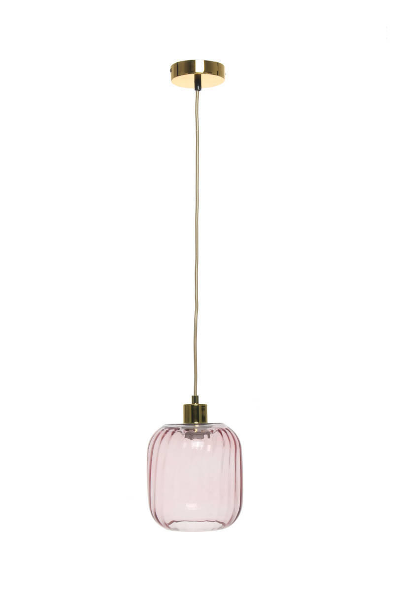 HÄNGELEUCHTE 18/27,5/18 cm - Rosa, Trend, Glas (18/27,5/18cm) - Kayoom