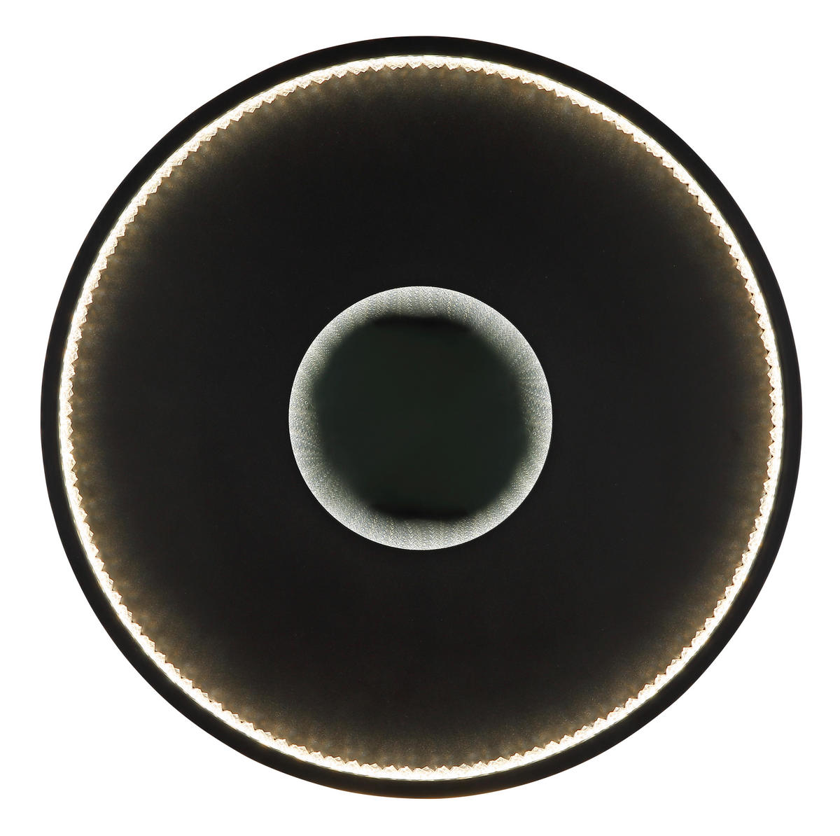 LED-DECKENLEUCHTE SHIRLEY 41/6.5 cm   - Klar/Schwarz, Design, Kunststoff/Metall (41/6.5cm) - Globo