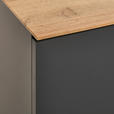 SIDEBOARD 160/82/42 cm  in Anthrazit, Eichefarben  - Eichefarben/Anthrazit, LIFESTYLE, Glas/Holzwerkstoff (160/82/42cm) - Novel