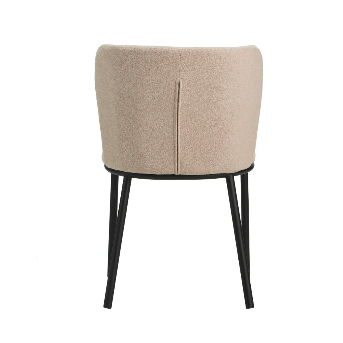 SADA ŽIDLÍ 2 kusy - černá/béžová, Moderní, kov/textil (52/80/44cm) - MID.YOU