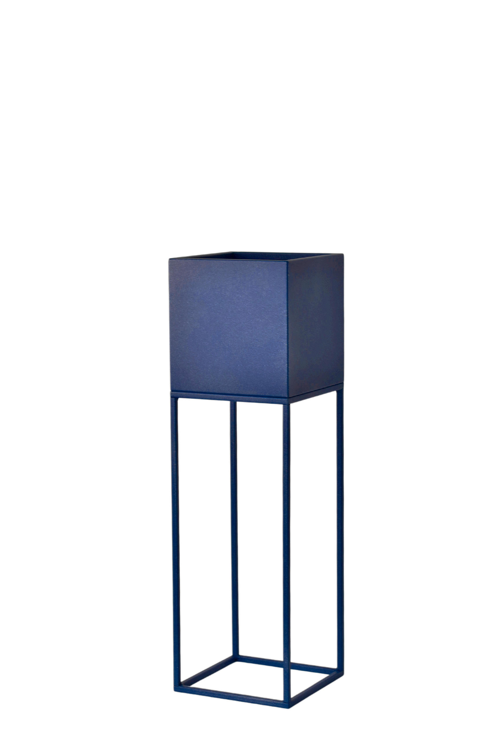 BLUMENSTÄNDER in Metall  - Dunkelblau, Basics, Metall (19/67/19cm)