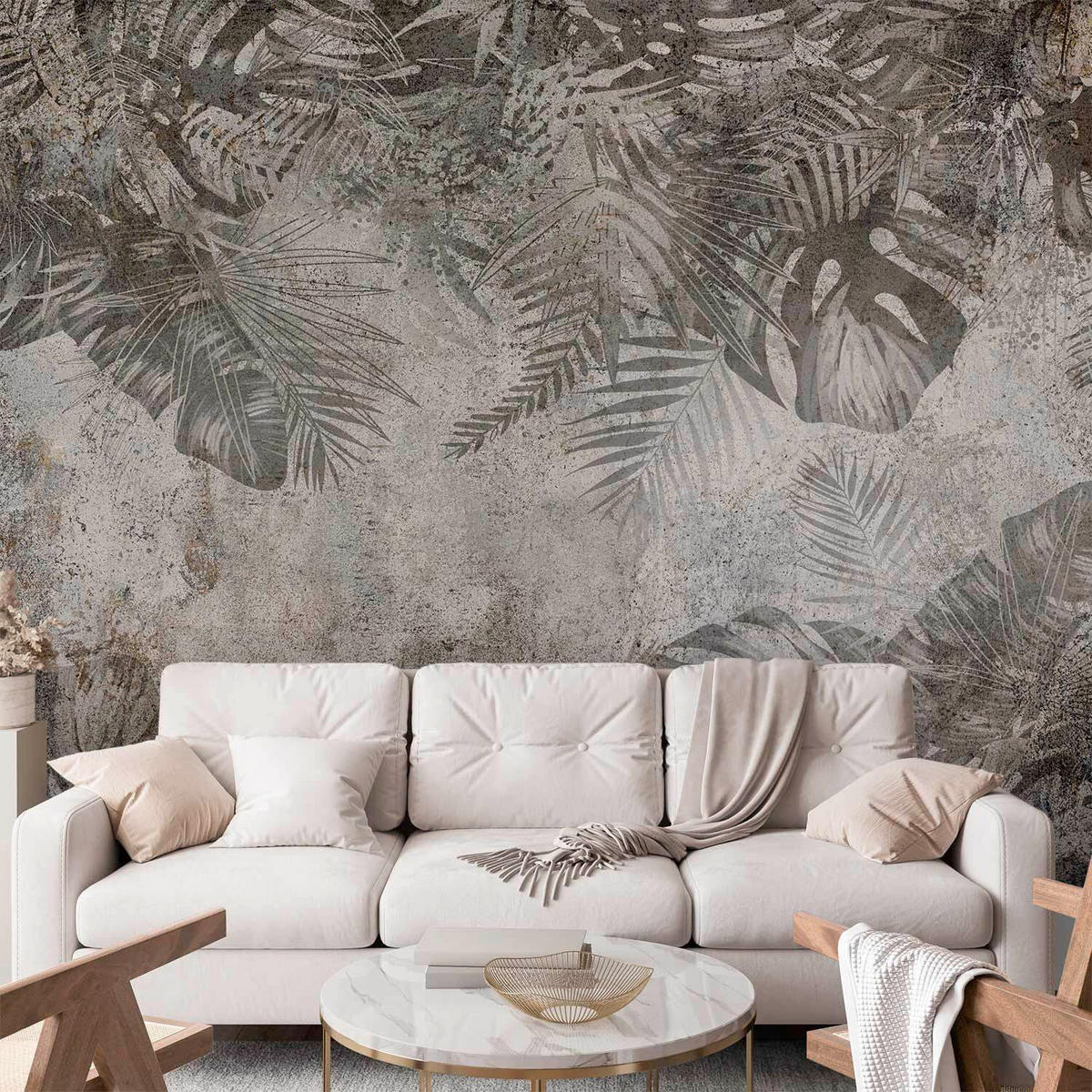 FOTOTAPETE  - Grauweiß/Schwarz, LIFESTYLE, Textil (100/70cm) - artgeist