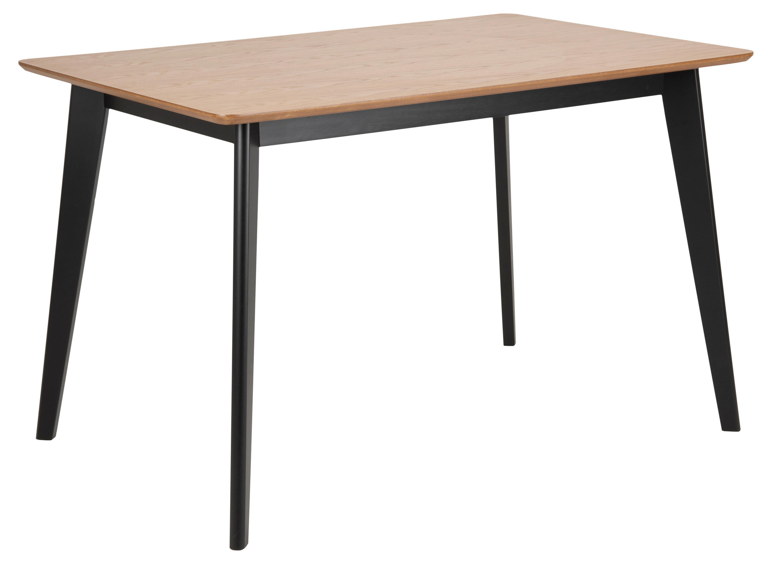 Mid.you Esstisch Schwarz, Eiche 80x76x120 cm