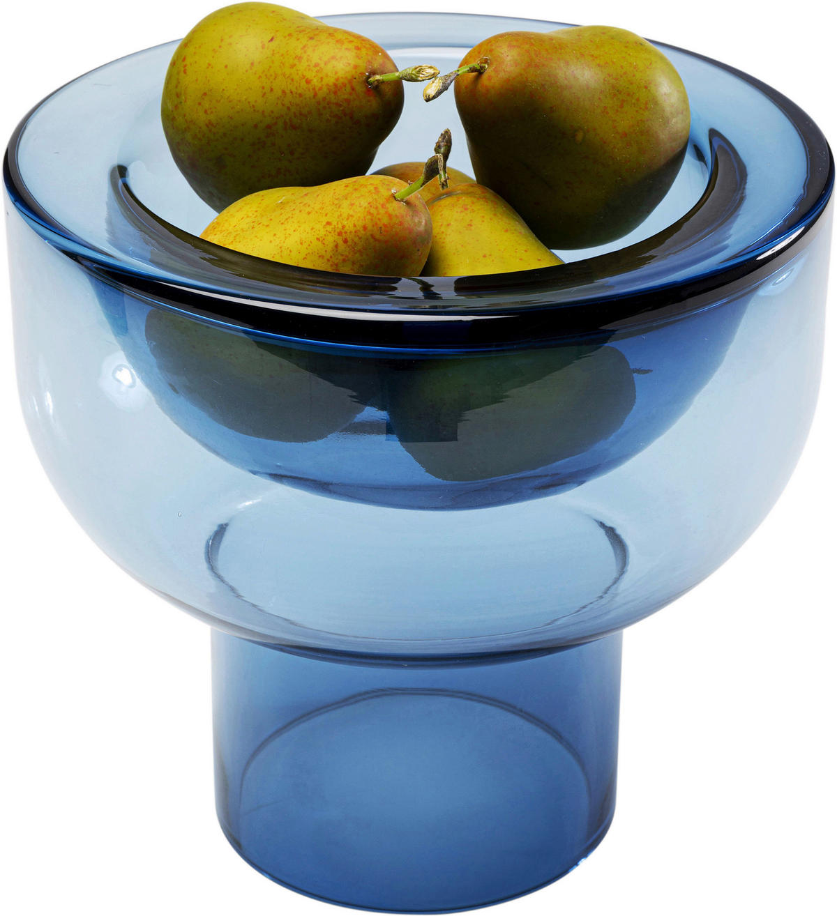 VASE  - Blau, Design, Glas (22/22/21cm) - Kare-Design